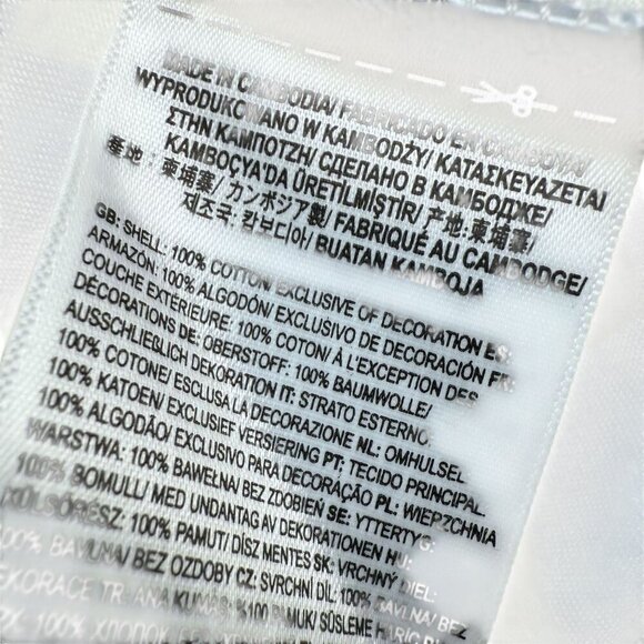 Vans Checkerboard Long Sleeve Tee Small Light Blue Twist Front Womens Top - Picture 11 of 13